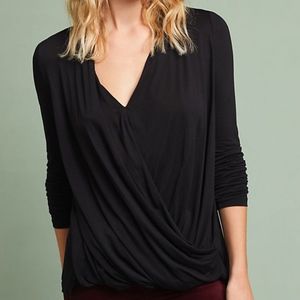Anthropologie - NWT Spacedyed Wrap Top